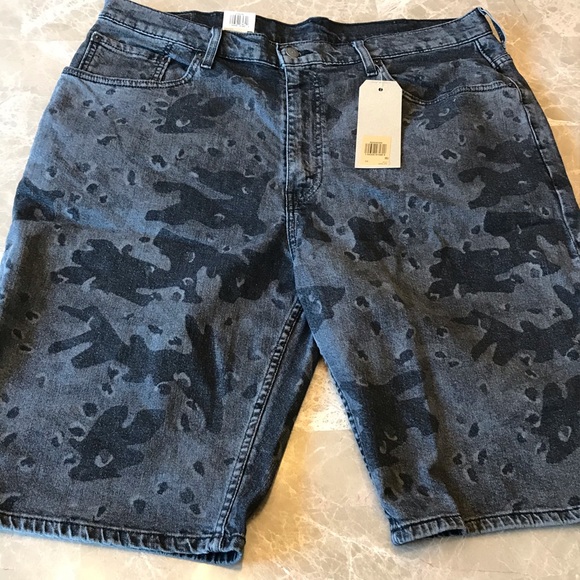 levis 569 shorts black